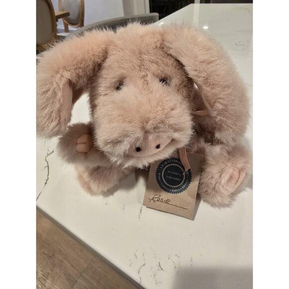 The Boyds Collection J.B. Bean Series Pink Pig 1364 Arms,legs,head,moveable - Picture 2 of 7